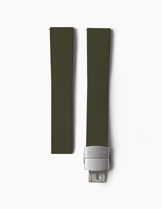 20mm Olive CTS FKM Rubber Strap