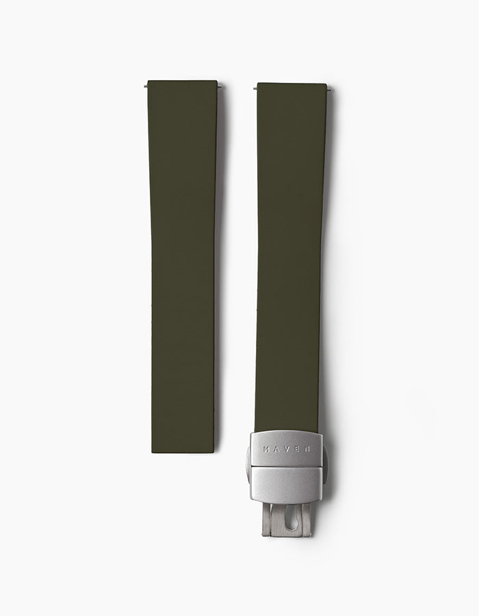 20mm Olive CTS FKM Rubber Strap