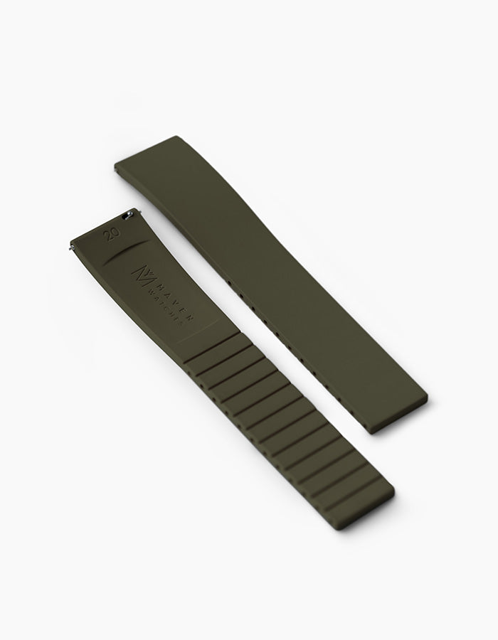 Olive CTS FKM Rubber Strap
