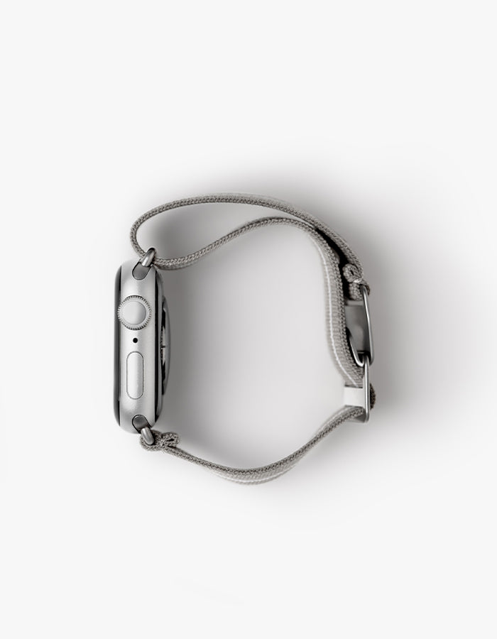 APPLE WATCH 錶帶 - 冷灰間白色傘帶 