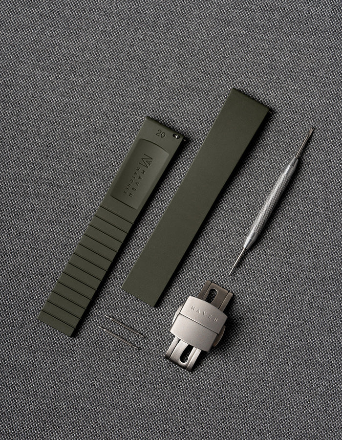 Olive CTS FKM Rubber Strap