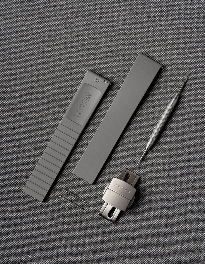 Gray CTS FKM Rubber Strap