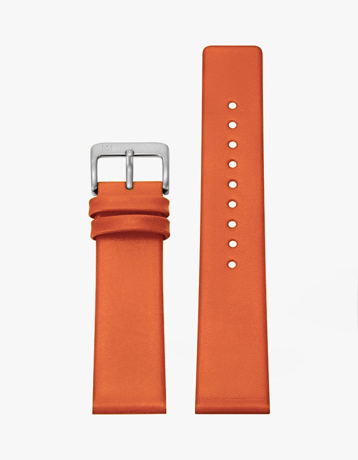 Deco Series - Orange Leather Watch Band