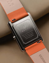 Deco Series - Orange Leather Watch Band