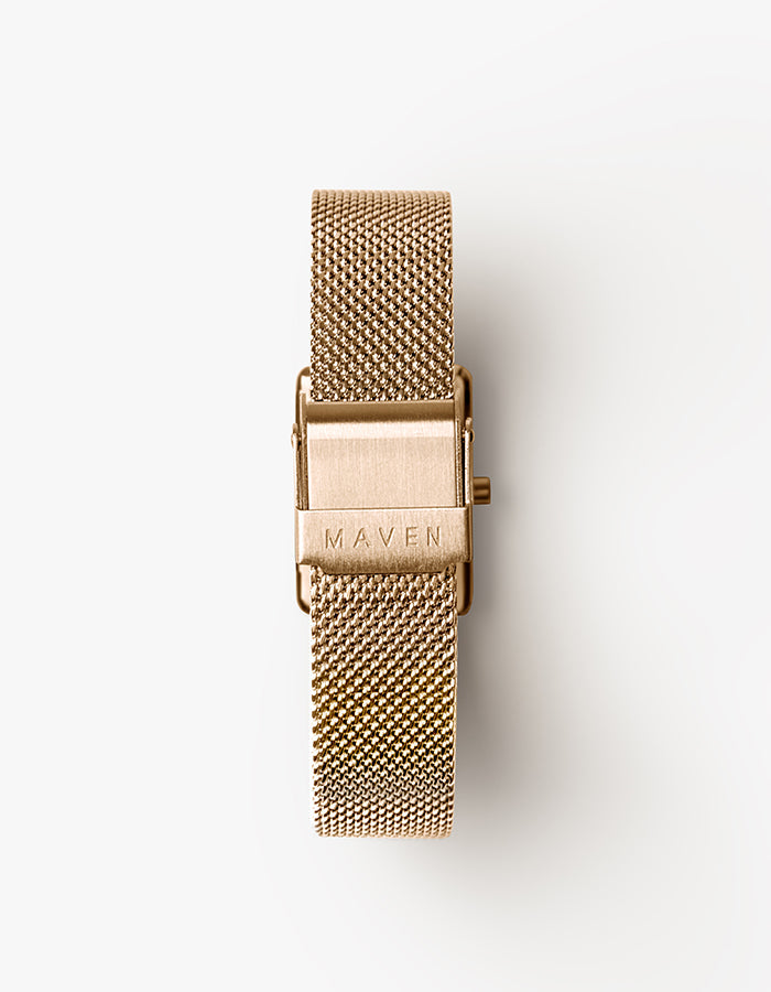 Gold square watches for women