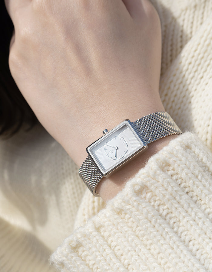 Mesh square watches for women