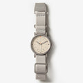 Gray minimalist womens watch