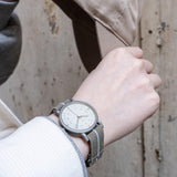 MUS-01 KHAKI P 34MM + Natural Leather Strap Gift Box