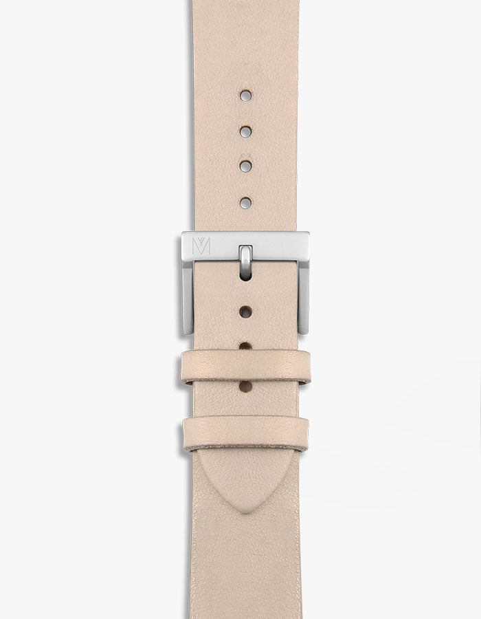 Beige leather watch bands