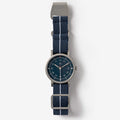 Navy minimalist womens watch