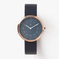 Navy minimalist womens watch