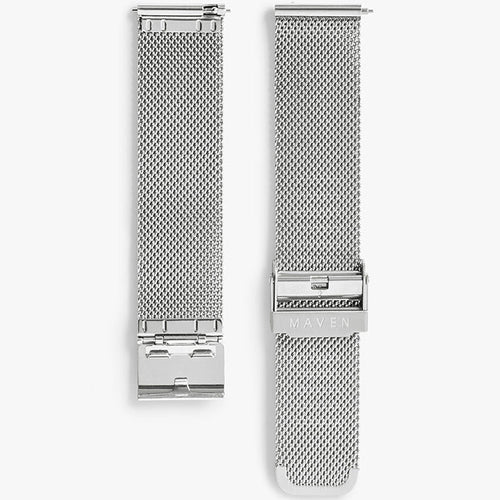 Silver mesh watch band